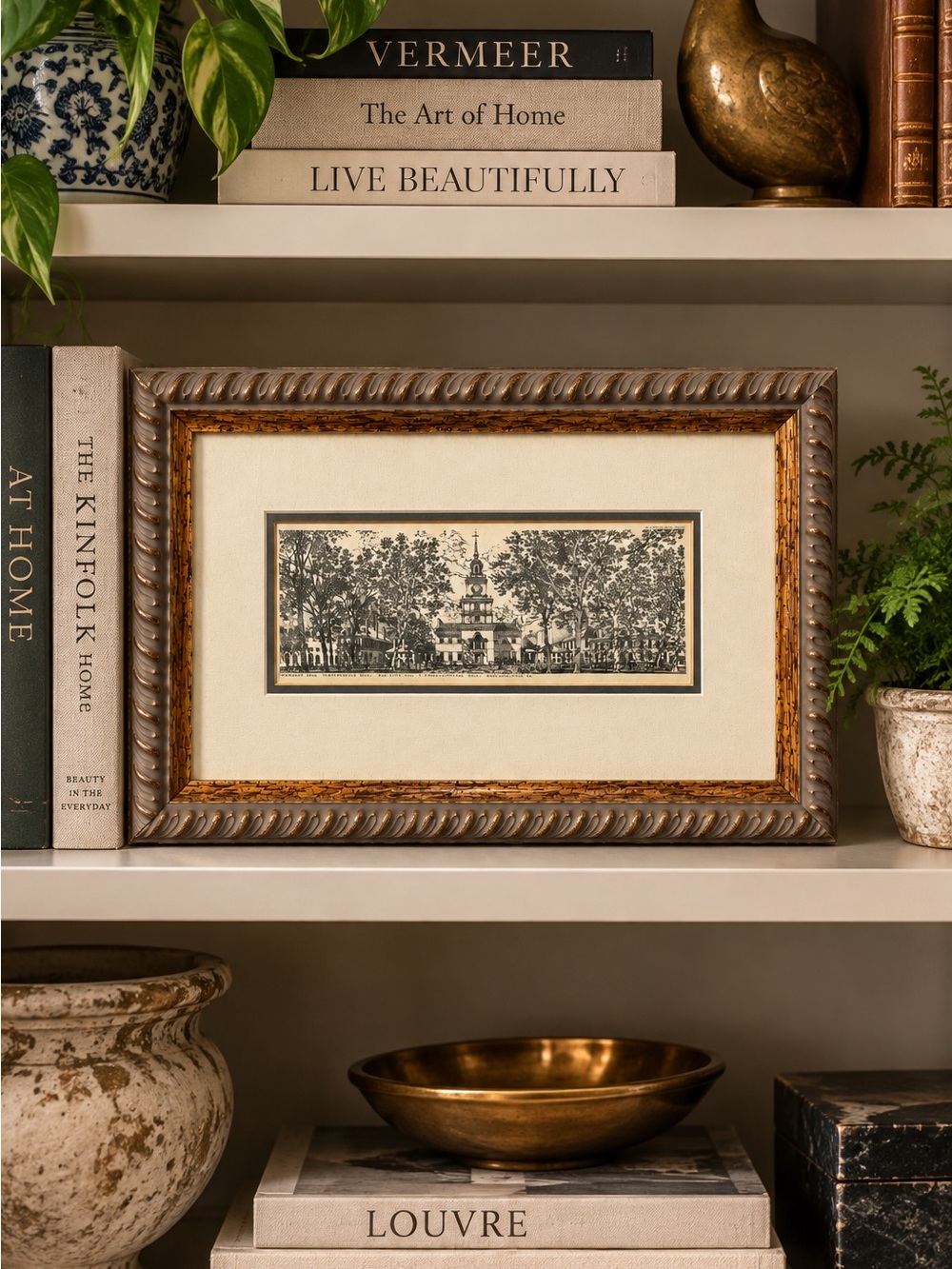 Rich Ahern Philadelphia Independence Hall Architectural Art Print | Colonial Art